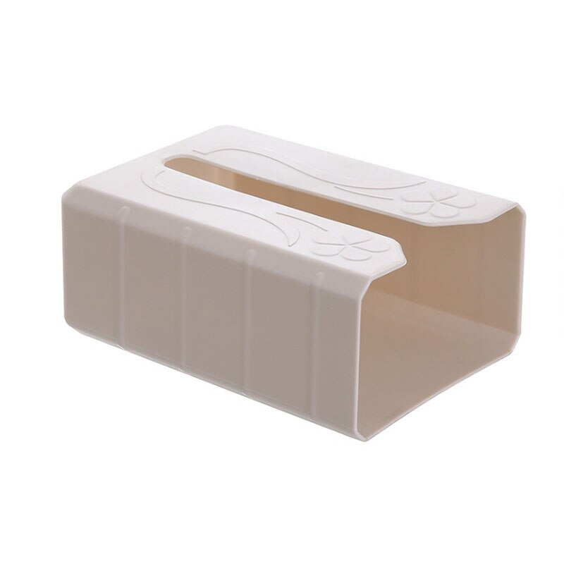 Caixa de tecido impermeável de parede multifuncional estilo simples plástico produto doméstico punch-livre retangular caixa de tecido: 3