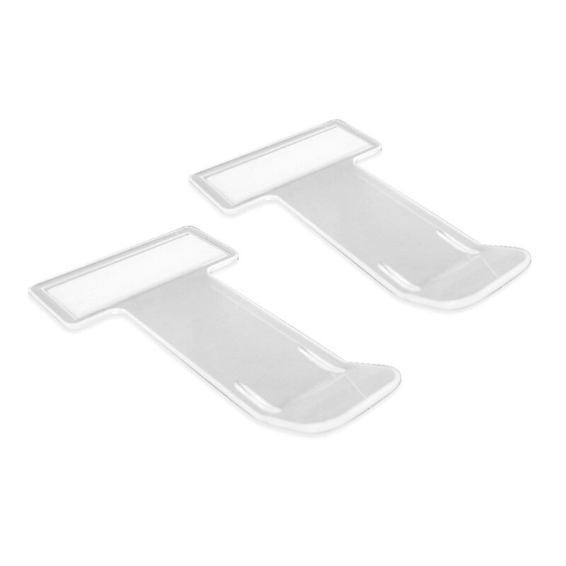 1pc Car Fastener Parking Ticket Permit Holder Clip Sticker Windscreen Window Timing Documents Folder Transparent Auto Accessory