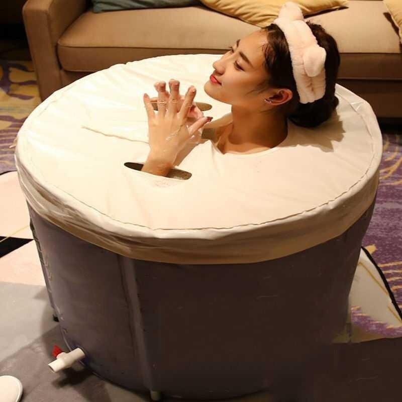 Baignoire adulte pliable seau de bain ménage seau de bain grand enfants baignoire baignoire baignoire vapeur baignoire