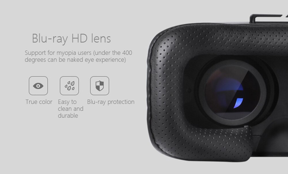 VR PARK 3D VR Glasses Wide-Angle Full Screen Virtual Reality For Smartphone Android IOS Goggles Len With Bluetooth control