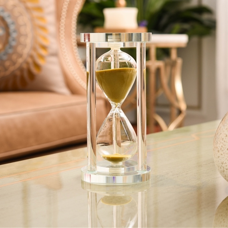 30 Minutes Hourglass Sand Timer For Kitchen School Modern Crystal Hour Glass Sandglass Sand Clock Tea Timers Home Decoration: SHALOU1-JIN