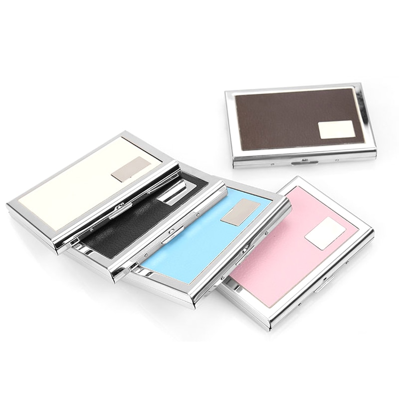 Stainless Steel Credit Card Holder Men Slim Anti Protect Travel ID Cardholder Women Rfid Wallet Metal Case Porte Carte