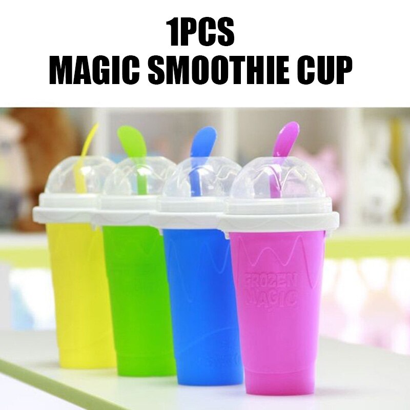 Slushie – tasse à smoothie rapide, tasse de refroidissement à double couche, à presser, fabricant de Slushy fait maison MD7