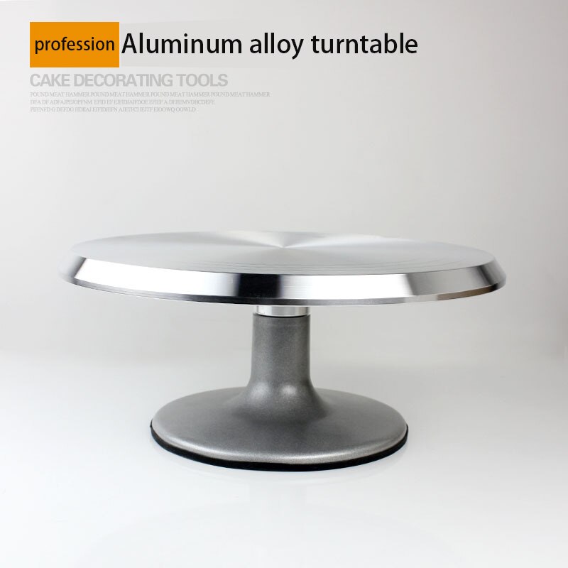 Aluminum alloy 12 inch turntable cake decoration accessory set rotating cake stand tool metal stainless steel pastry cake stand