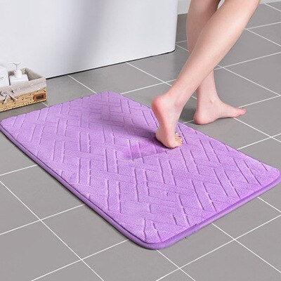 Tapis salle de bain eau tapis tapis bain d eau tapis mousse a mémoire tapis salle de bain tapis Super Absorbant: Y68-purple
