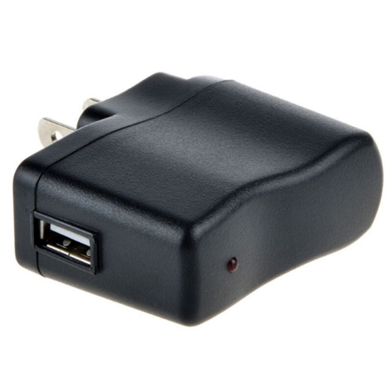 Zwart Usb Opladen Hoofd 5v500ma Usb Adapter Usb Lader Telefoon Hoofd Licht Lader Met Opladen H1E3