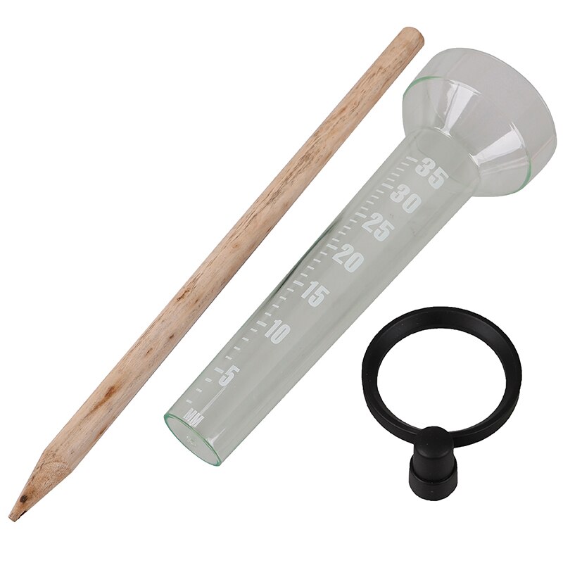 1pc regnmätare regnmätning 35mm regnmätare för trädgård utomhus trädgårdstillbehör