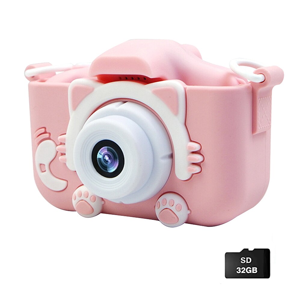 Mini Camera Kids Digitale Camera Cartoon Speelgoed Hd Camera Voor Kinderen Educatief Kinderen Camera Speelgoed Voor Jongen Meisje Beste Cadeau: Pink