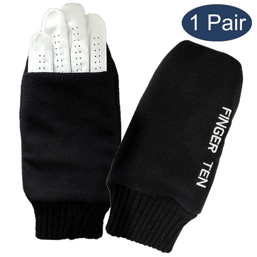Gants de Golf d'hiver pour hommes, avec poignée coupe-vent, imperméable, marqueur de balle S M ML L XL, directe: Type2 - 1Pair / L