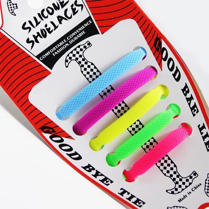10 teile/los Kinder Silikon Schnürsenkel Keine Krawatte Elastische Schnürsenkel kinder Gummi Schnürsenkel: Random color mixing
