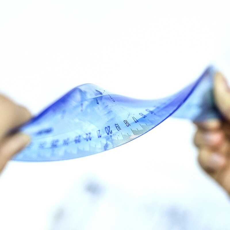 , Inch and Metric, 30 cm/12 Inch, 20 cm/8 Inch, 15 cm/6 Inch, r12 Colors Soft Ruler