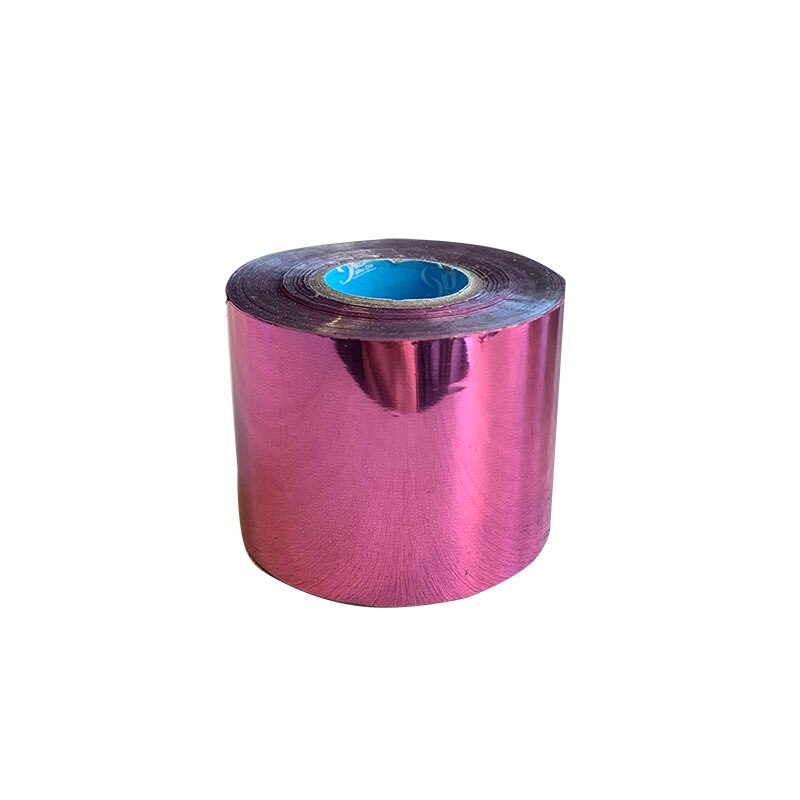1 rol 5 cm x 120m 10 kleuren stempelfolie warmteoverdracht lamineren servet vergulden pvc visitekaartje reliëf: Roze
