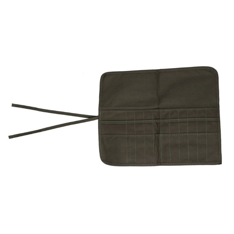 Borstel Zak Kunstenaar Aquarel Tekenen Pen Olie Verf Oprollen Canvas Gevallen Houder Pouch