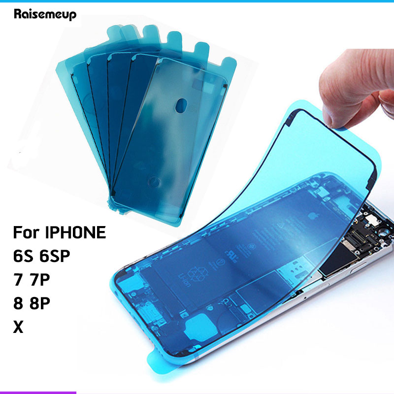 20pcs/lot Waterproof Adhesive Sticker For iPhone 6S 7 7G 8 plus X Front Housing 3M Pre-Cut Glue Front Screen LCD Frame Tape