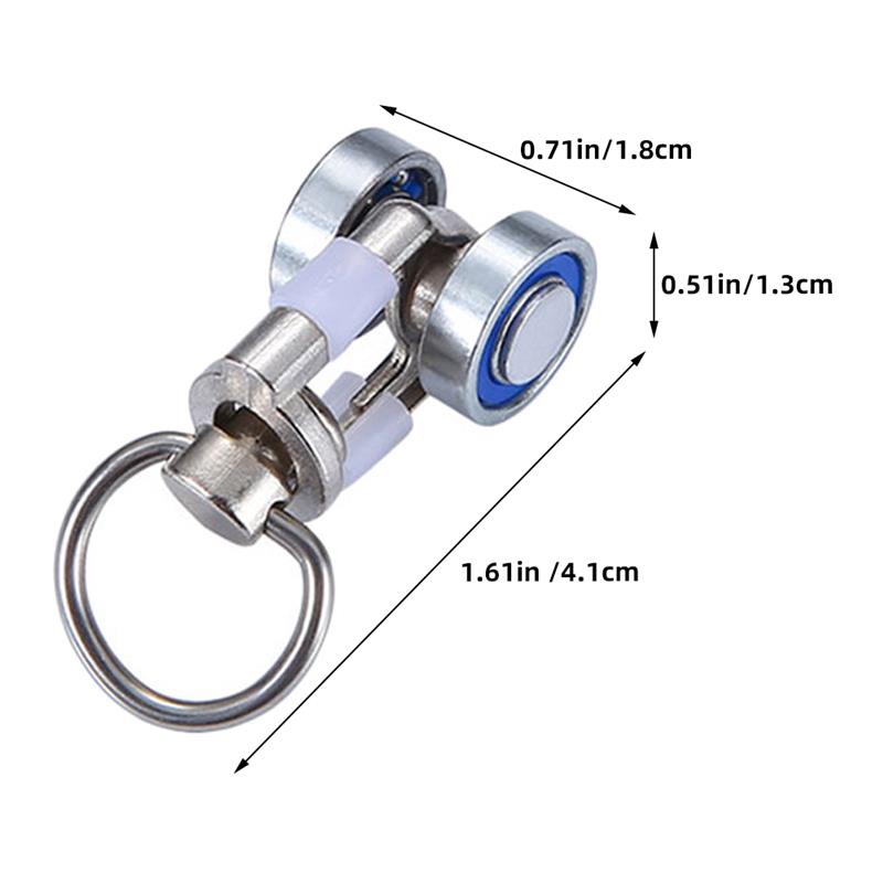 10 stks Gordijn Accessoires Metalen Lagerrol Alle Legering Lager Wiel Gordijn Spoor Roller Metalen Gordijn Katrollen Gordijn