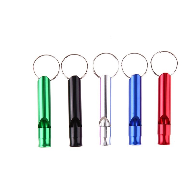 6cm aluminium reddingsfluitjes, multifunctioneel metalen fluitje, draagbaar reddingsfluitje voor buiten, sleutelhanger, duiventrainingsfluitje
