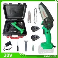 Elektrische Mini Kettensägen Rebschnitt Kettensäge Cordless Garten Baum Bush Cuttting Trimmen Sah Für Holz Schneiden Mit Lithium-Batterie