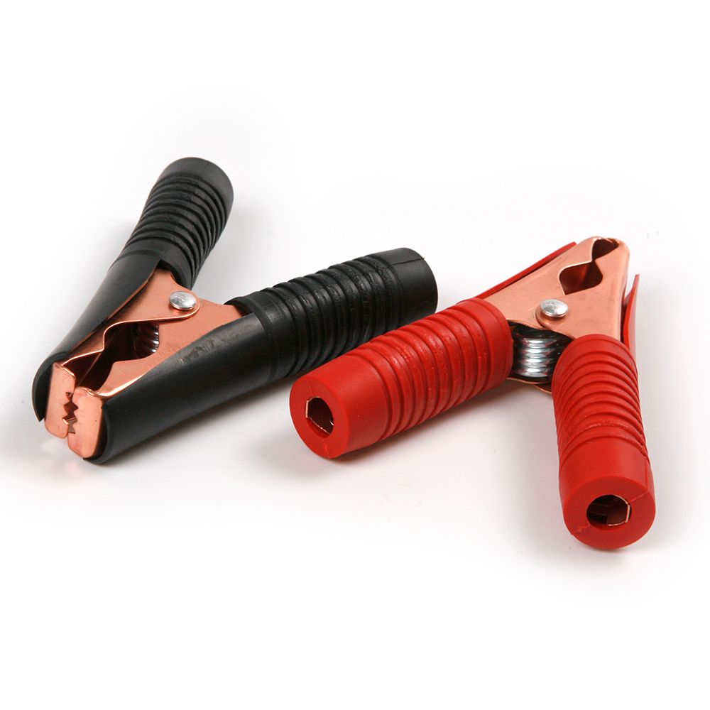 2pcs/set Car Alligator Clips Crocodile Clip 250V/100A Red+Black Electric Clamp Power Test Clip Electronic Testing Clamp Car/Bike: Default Title