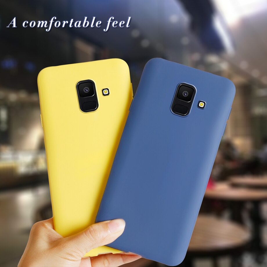 Hoesje voor telefoonhoesje samsung galaxy  a6 samsung  a 6 plus  a6 plus  a600f a610f zachte siliconen achterkant hoesjes cover fundas coque