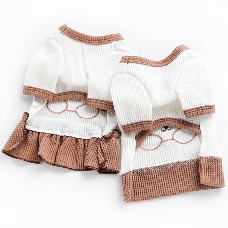 Ropa de estilo coreano para mascotas, camisa para perros pequeños, vestido para gato y perro, falda para Chihuahua, Yorkie, ropa para perros Pug
