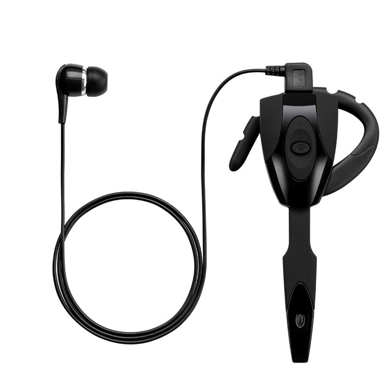 EX-01 5.0 Hanging Ear PS3 Bluetooth Headset Wireless Handsfree Single Ear-hook Earphone Button Silica Gel Headphone with Mic: With sub-headphone