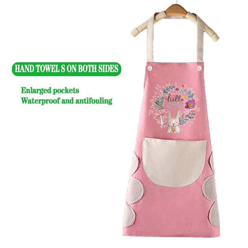 Delantales de Cocina para Hombre y Mujer, Mandil Impermeable a Prueba de Aceite y Agua, Accesorios Domésticos para Hornear: 07-68x72cm