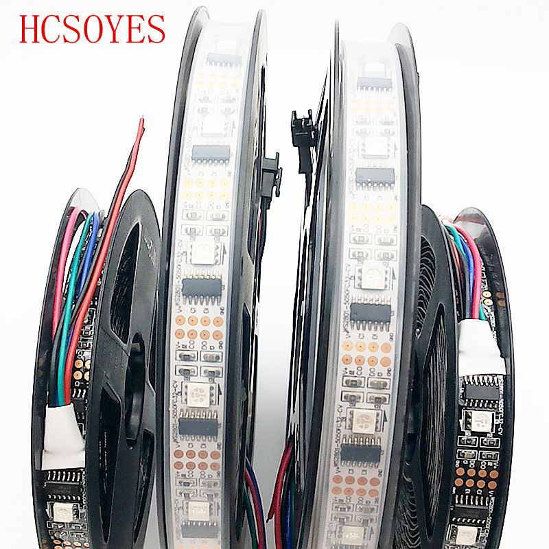 DC5V 1 M/3 M/5 M ws2801 Externe 2801 ic Individueel adresseerbare 5050 smd rgb strip 32 leds/m Arduino ontwikkeling ambilight TV