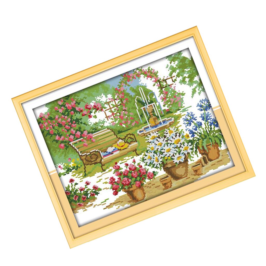 11CT Cross Stitch Kits Beginner DIY Handmade Needlework Set Stamped Patterns