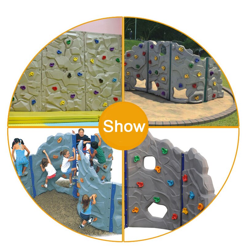 1Pcs Veiligheid Klimmen Rock Muur Stenen Kleur Voor Kinderen Klimwand Stenen Hand Voeten Houdt Grip Sport Kinderen indoor Speelgoed