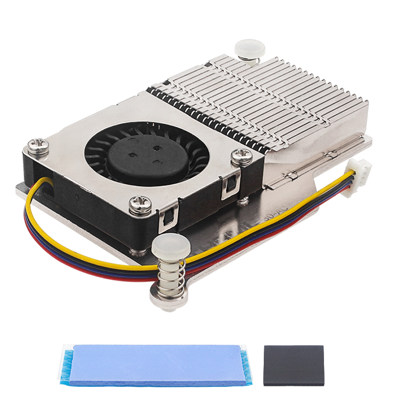 Argon THRML 30mm Active Cooler For Raspberry Pi 5 Active Cooling PWM Fan Passive Cooling Aluninum Fins Radiator for RPi 5: GRAY