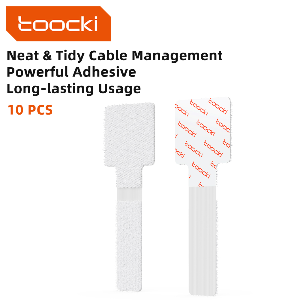 Toocki Zerreißbarer USB-Kabelaufwicklung, Kabel-Organizer, Kabelmanagement, Kabelbinder, Telefonzubehör, Kabel-Organizer: Grey