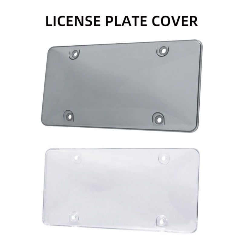 2 stuks Gerookte Clear Nummerplaat Cover Frame De Beste Accessoires Voor Auto 'S En Motorfietsen