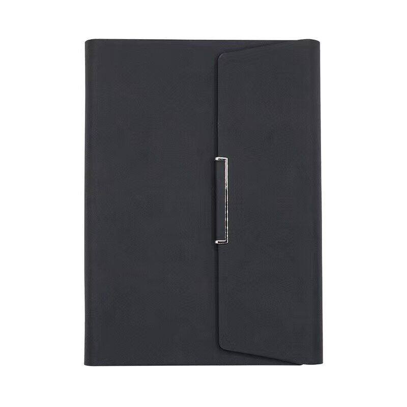 Executive Business A5 Notebook PU Faux Leather Refillable Binder Journal Diary Ruled Lined Paper Pen Holder Card Slots 80 Sheets