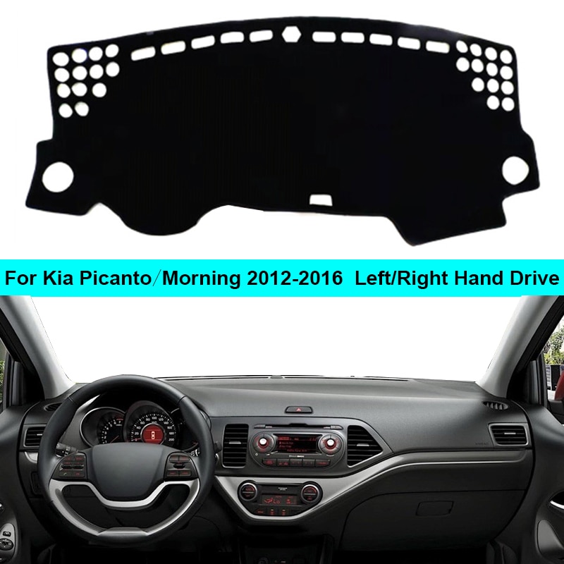 Auto Innerlijke Dashboard Cover Dash Mat Tapijt Voor Kia Picanto Ochtend - Dashmat Dashboard Cover Zonnescherm