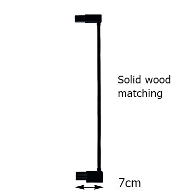 Gate child gate fence baby gate barrier stair protection gate pet solid wood kids pet fence: 7 black