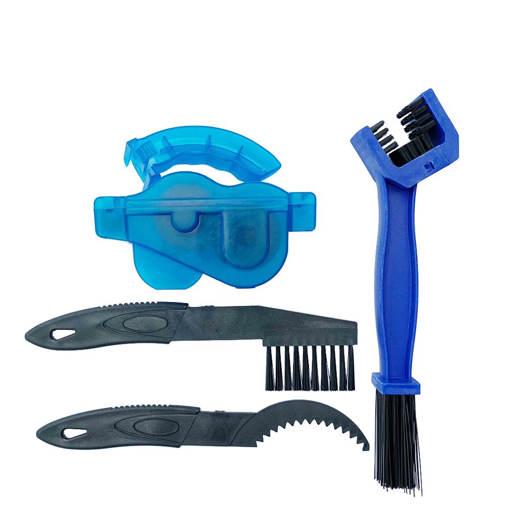 Portable Bicycle Chain Cleaner Cycling Cleaning Brushes MTB Road Bike Scrubber Quick Washing Kit Machine Set Maintenance Tools
