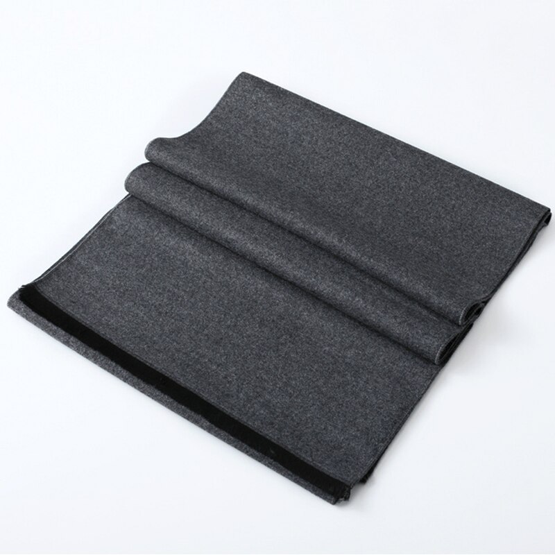 Novo inverno cachecol de caxemira homem negócios simples cor pashmina outono lã xales e envoltórios masculino alta qualidade manter cachecóis quentes