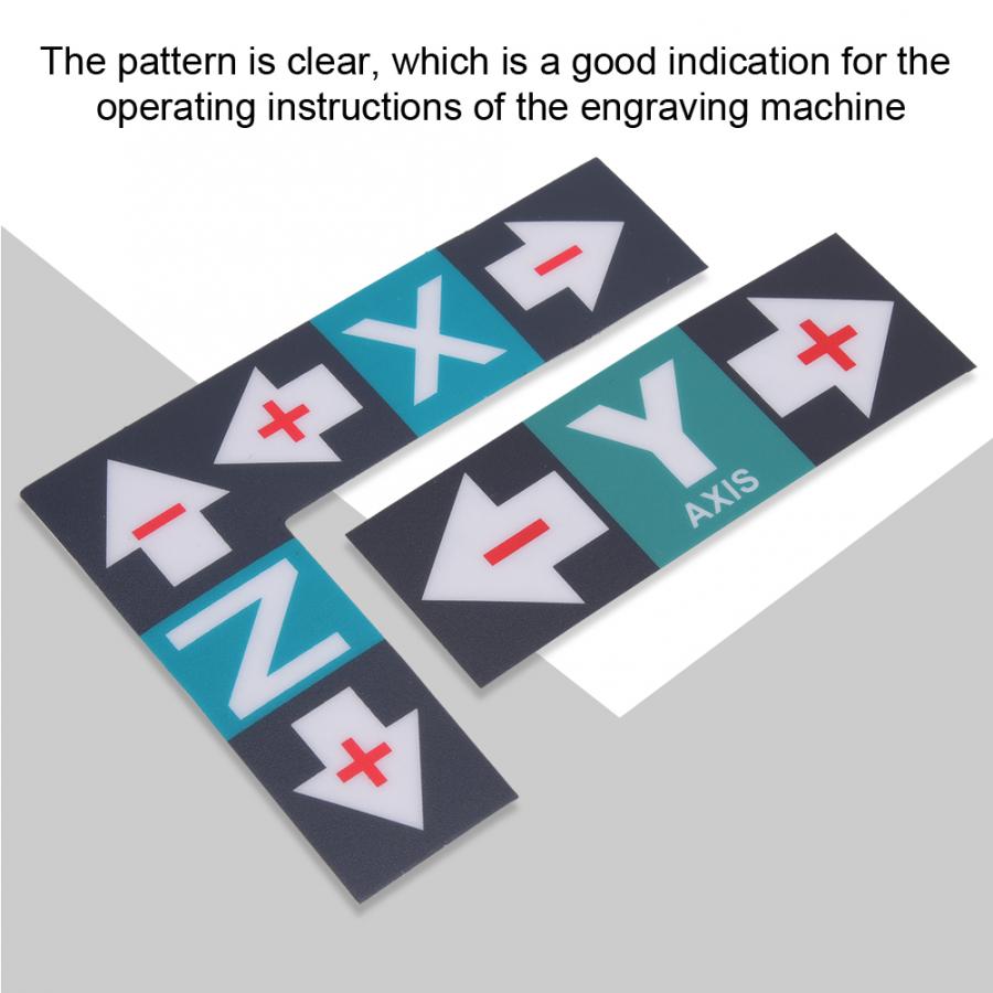 Engraving Machine Label Sticker Plastic XYZ Marker Operation Instruction for Engraving Machine