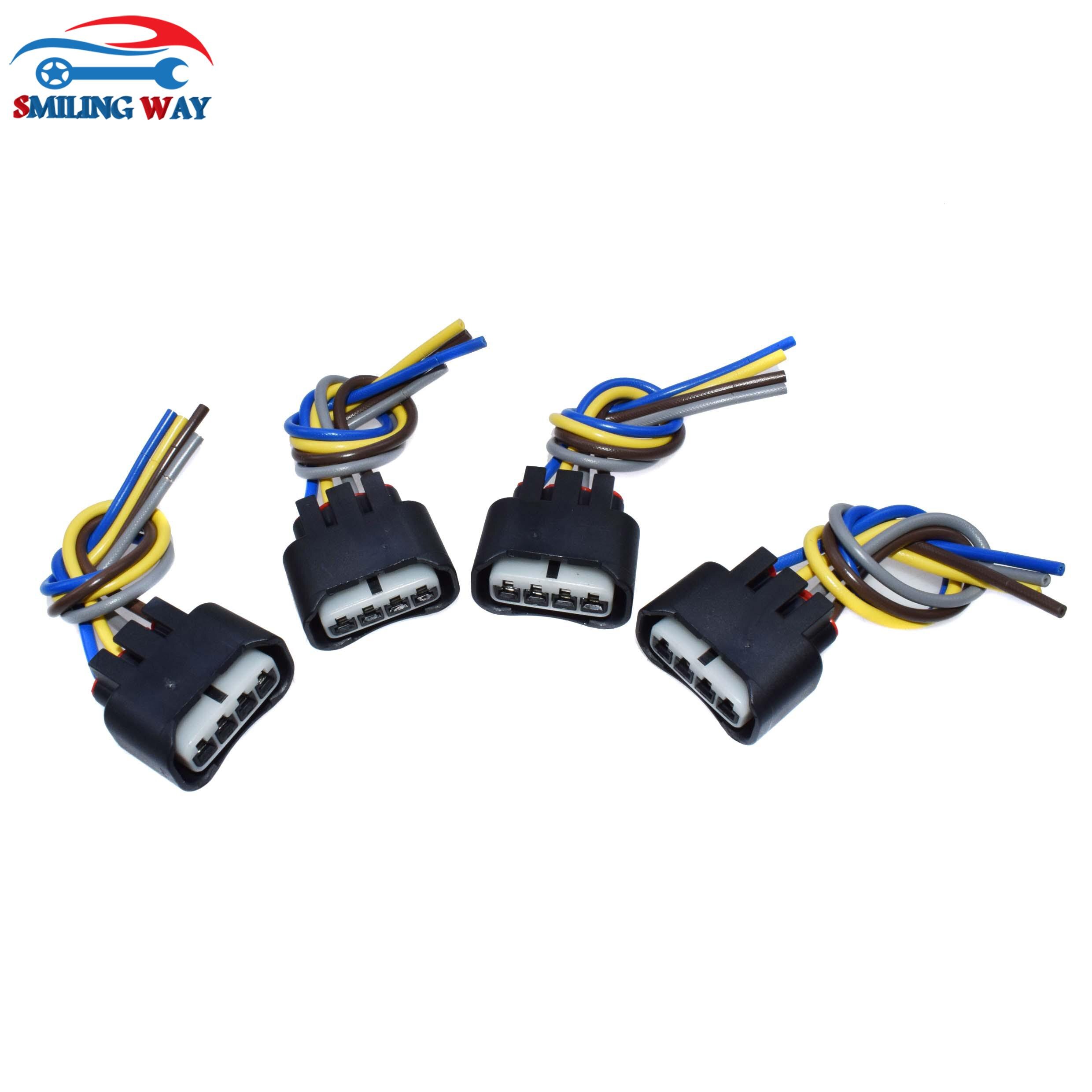 SMILING WAY Ignition Coil Female Connector Plug Harness Cable Wire 4 pins For Toyota Lexus Scion Pontiac Chevrolet 2AZFE 1ZZFE
