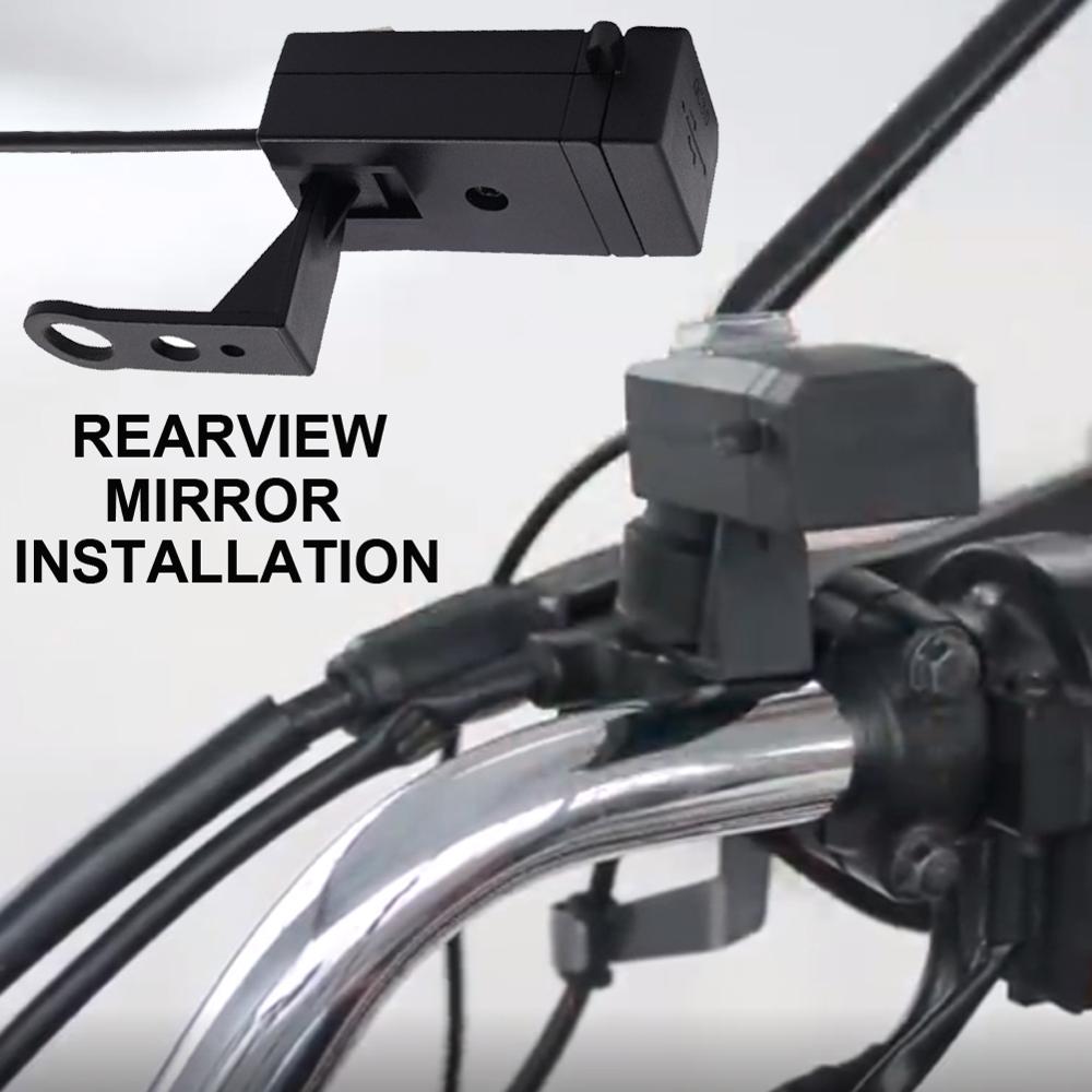 Universele  qc3.0 usb motorfietslader, waterdichte dubbele usb snellader, 12v voedingsadapters