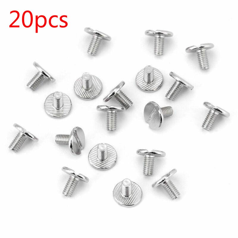 20pcs 8mm / 6.5mm / 5mm Metal Binding Screws Nails, Photo Album Screws, Push Rivet Books Butt Screw, Assembly Bolts.