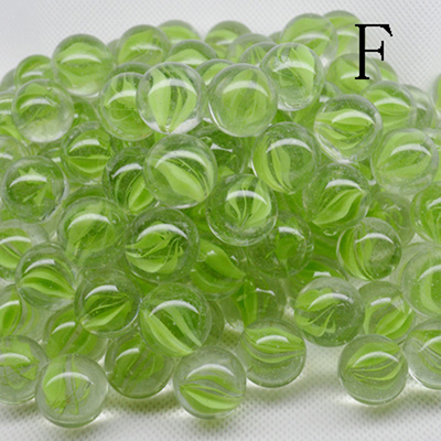 150 PCS of 16 mm glass bead game pinball machine cattle console small marbles pat music parent-child machine of beads: F