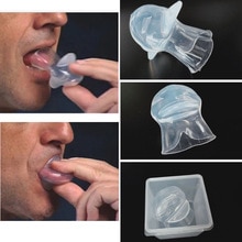 Silicone Anti Snoring Tongue Device Sleep Apnea Aid Stop Snore Stopper Sleeve US