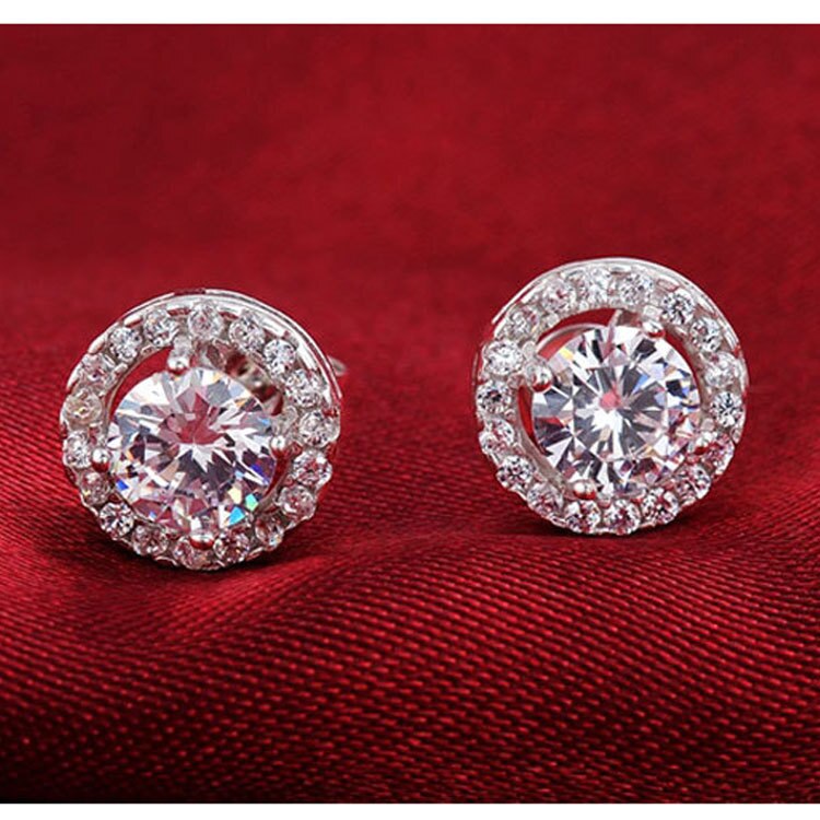 Moonso Pietra DELLA CZ Aggancio di Cerimonia Nuziale Nuziale Reale Argento 925 Genuino Simulato impostato di Gioielli per le donne LJ416S