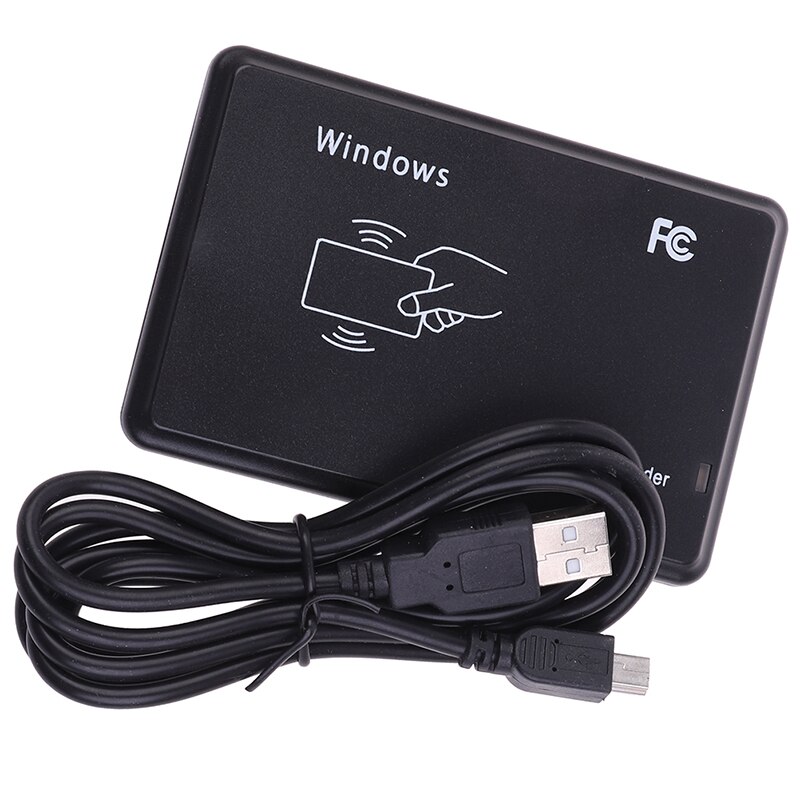 Lecteur RFID Port USB EM4100 TK4100 125khz ID sans contact sensibilité carte à puce Support système de fenêtre/Linux: as pic