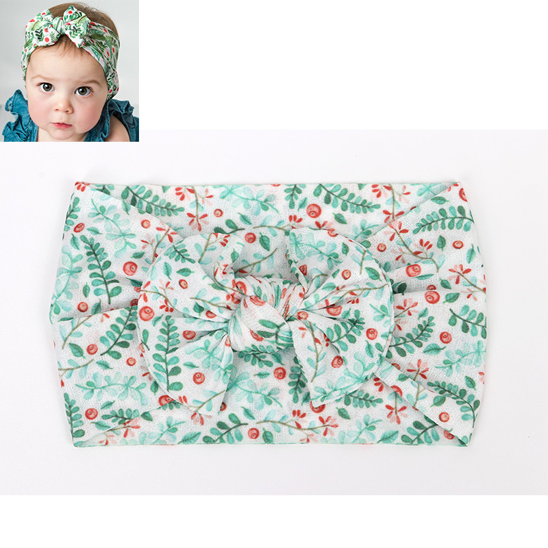 Headwrap Girls Hair Band Nylon Headband Newborn Baby Hairband Bowknot Turban Baby head wear 0-3 Years: G