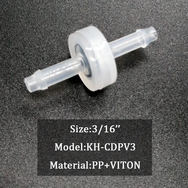 1/8 "Tot 3/8" Pp Plastic Terugslagklep Terugslagklep Aquarium CO2 Valve Co2 Aquarium Dgozone: KH-CDPV3