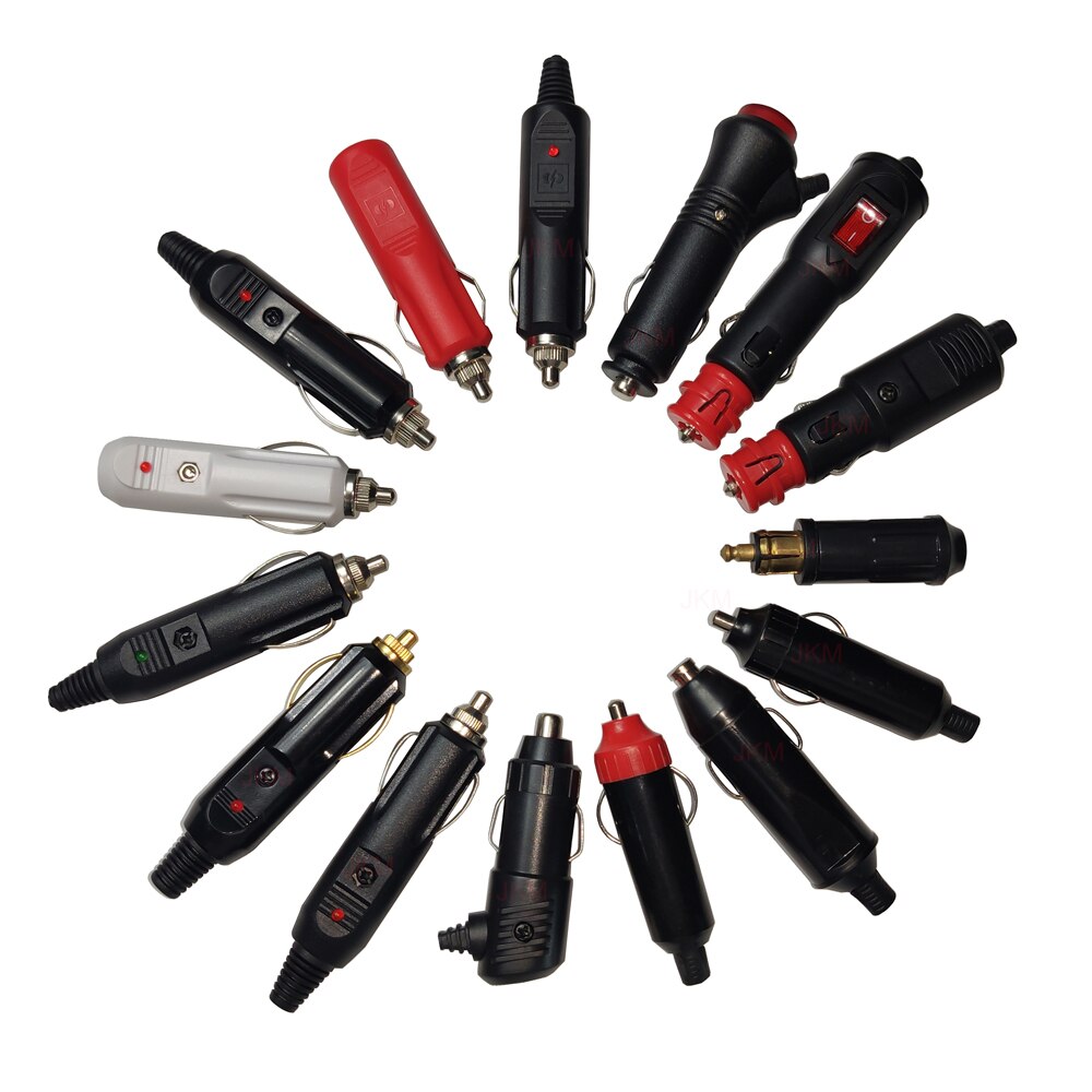 JKM DIY 10A 3 sztuk 12V-24V wtyczka robić gniazda zapalniczki samochodowej akcesoria gniazdo zasilacz z 3 sztuk 10A bezpiecznik