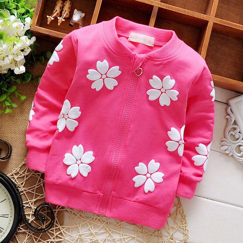 baby kleding lente meisjes Kids katoenen jassen voor kind meisje bloemen vest baby kleding sport jas bovenkleding