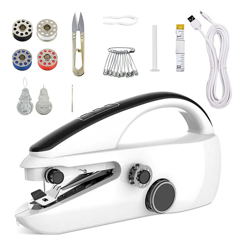 Mini Handheld Sewing Electric USB Quick Stitching Home Needlework DIY Electric Sewing Machine Stitch Set